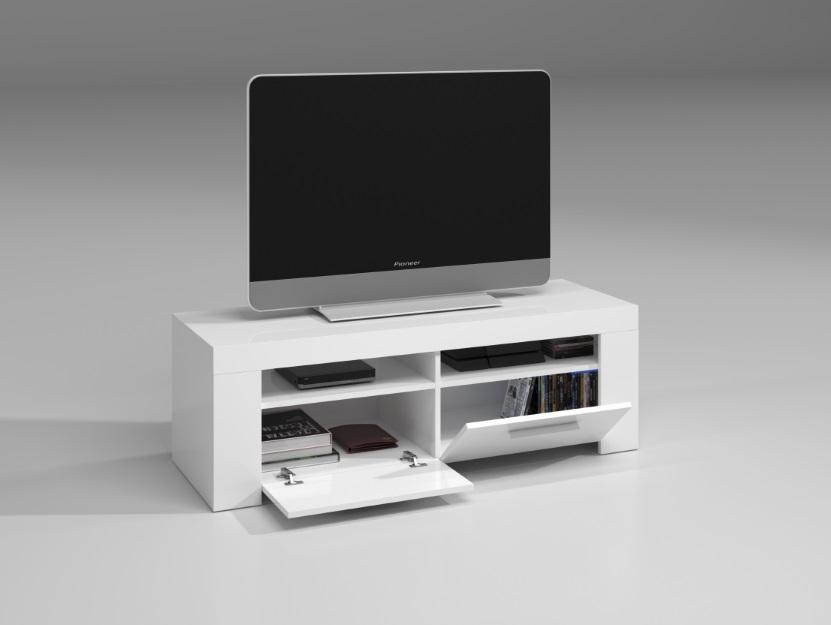 White Modern TV Stand Caines