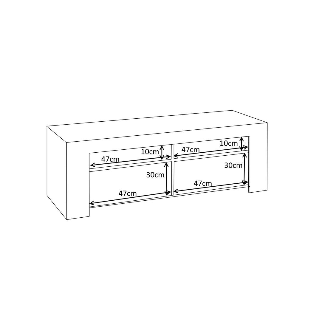 White Modern TV Stand Caines