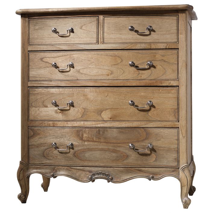 Weathered Five Drawer Chest Minier