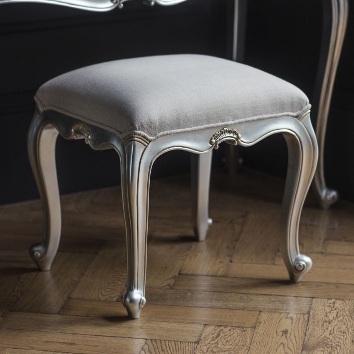 Silver Dressing Stool Minier