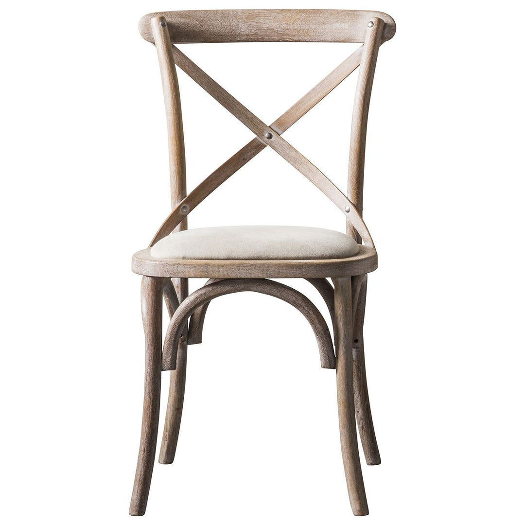 Set of 2 Dining Chair Natural Linen Fulton
