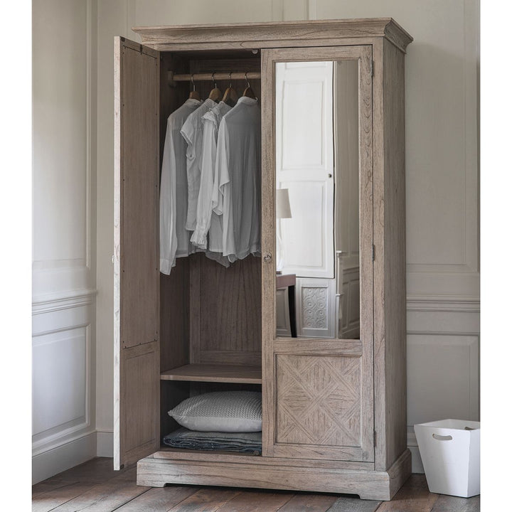 Two Mirror Door Wardrobe Gylla