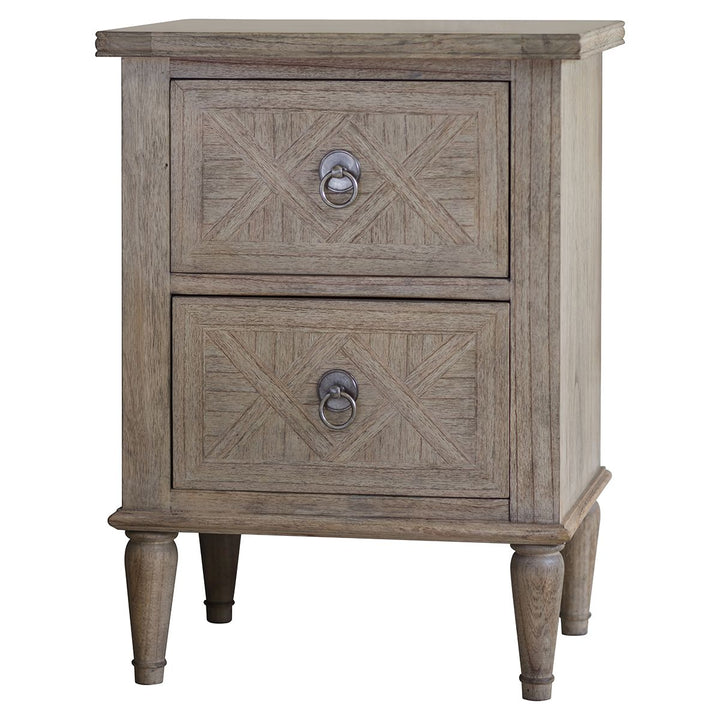 Two Drawer Bedside Table Gylla