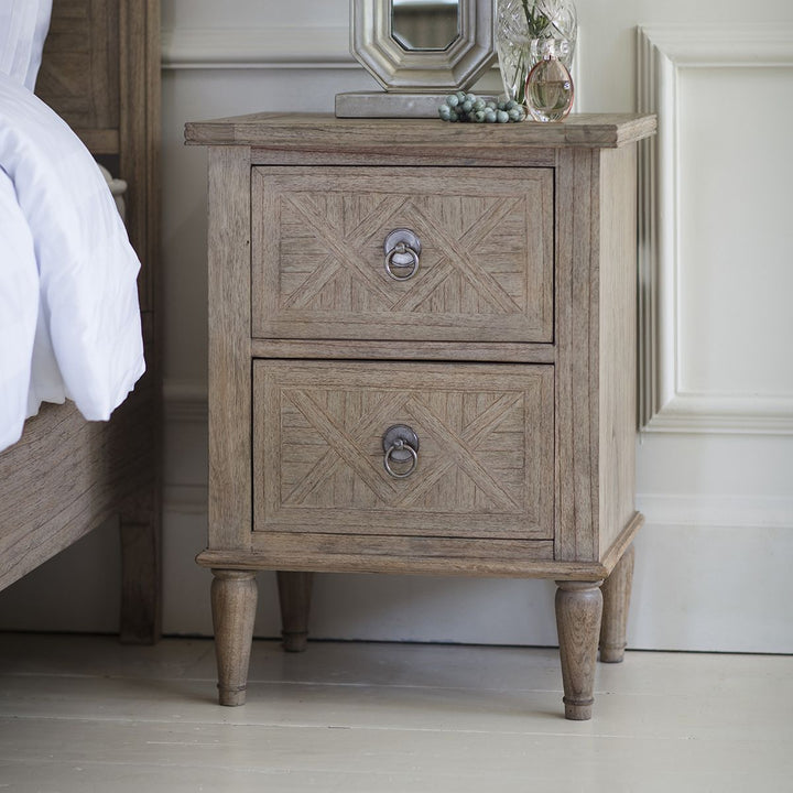 Two Drawer Bedside Table Gylla