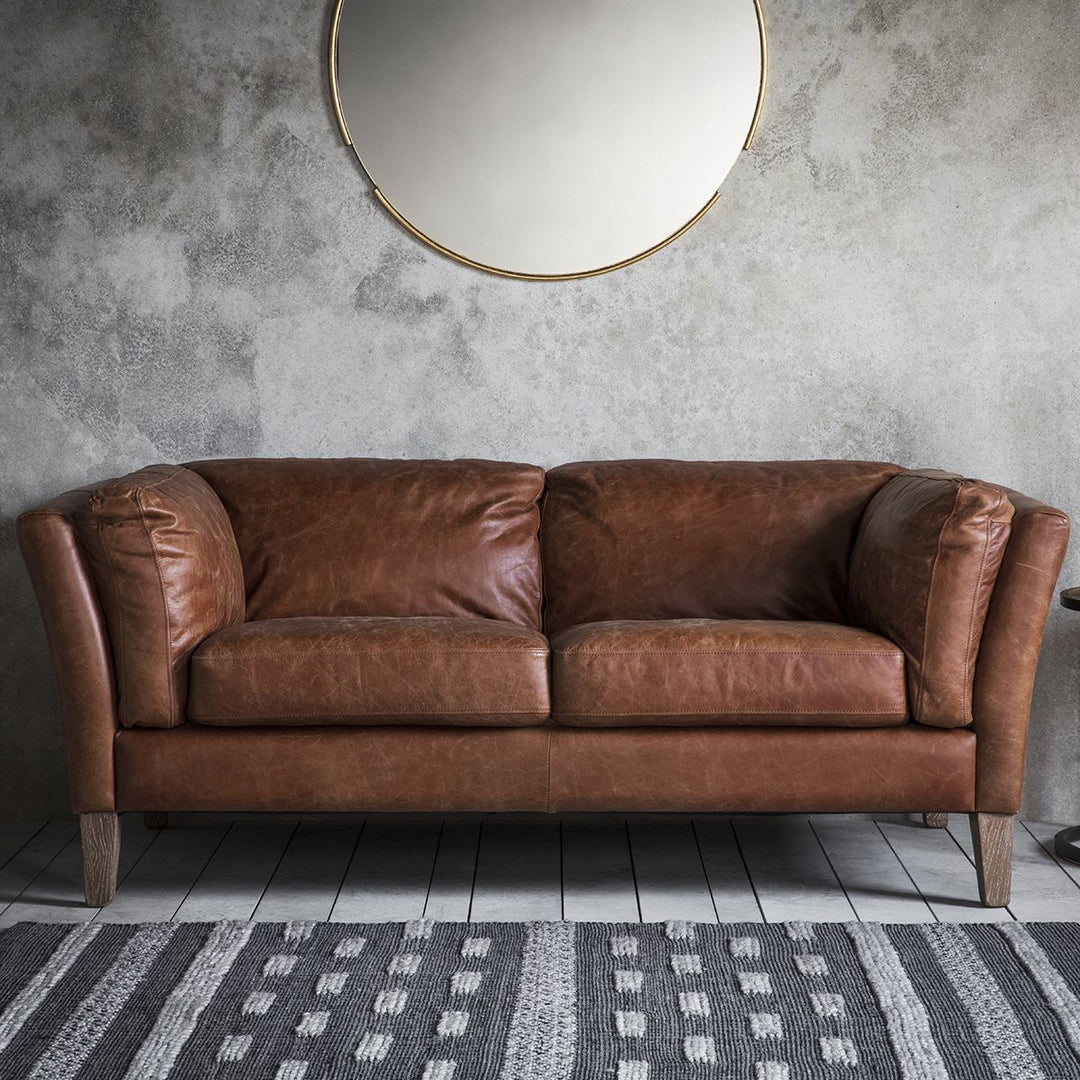Bourg Two Seater Leather Sofa