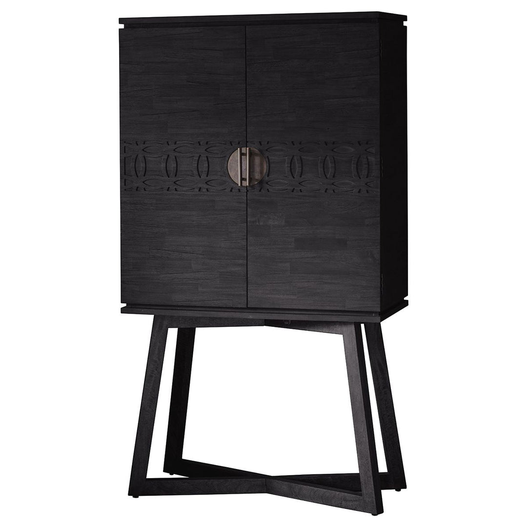 Pernell Black Boutique Cocktail Cabinet