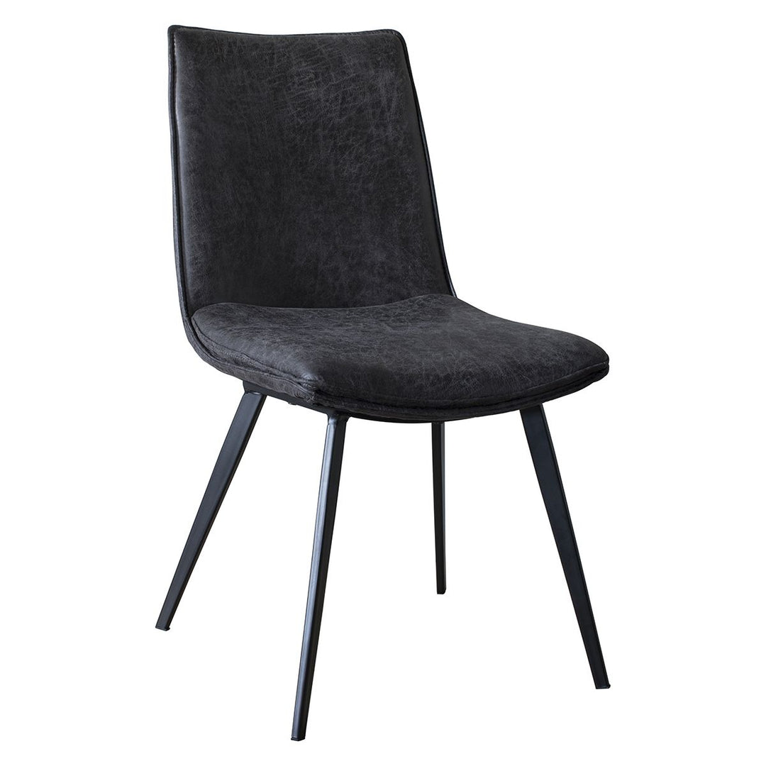 Grey Leather Dining Chair Eringil