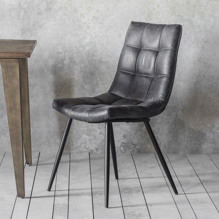 Faux Leather Dining Chair Set of 2 Poluret