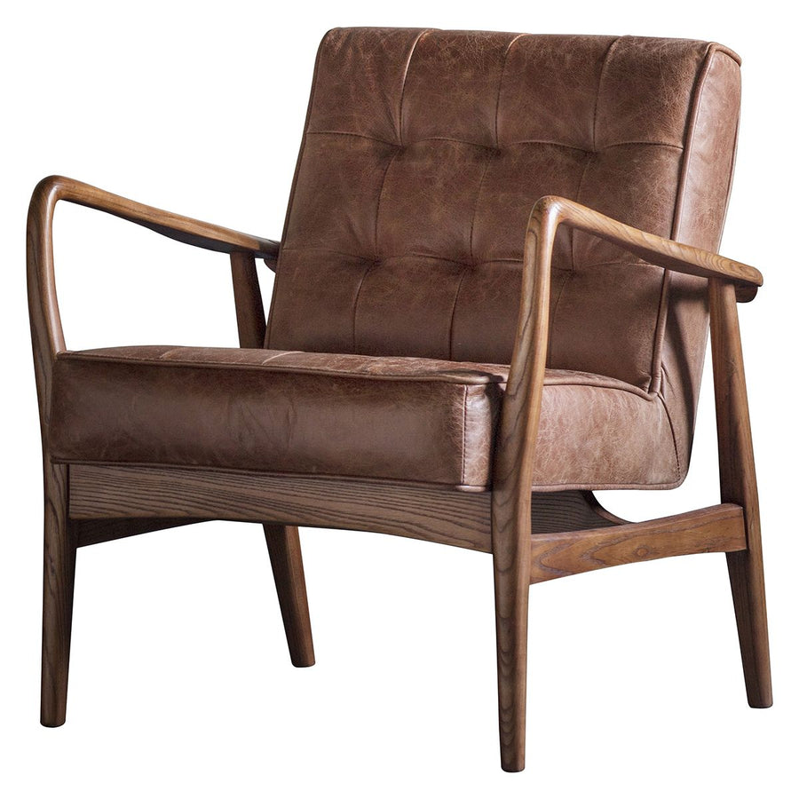 Humber Armchair Vintage Brown Leather