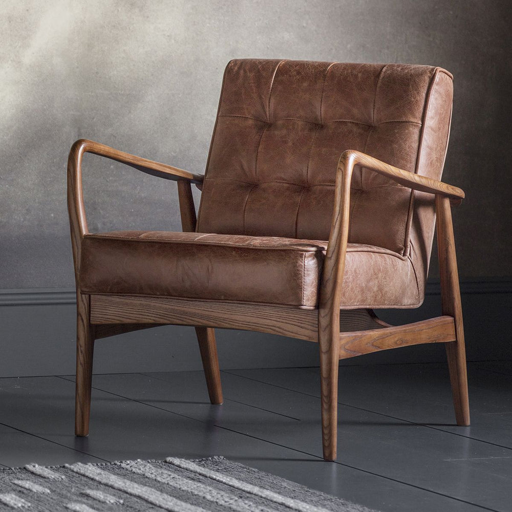 Humber Armchair Vintage Brown Leather