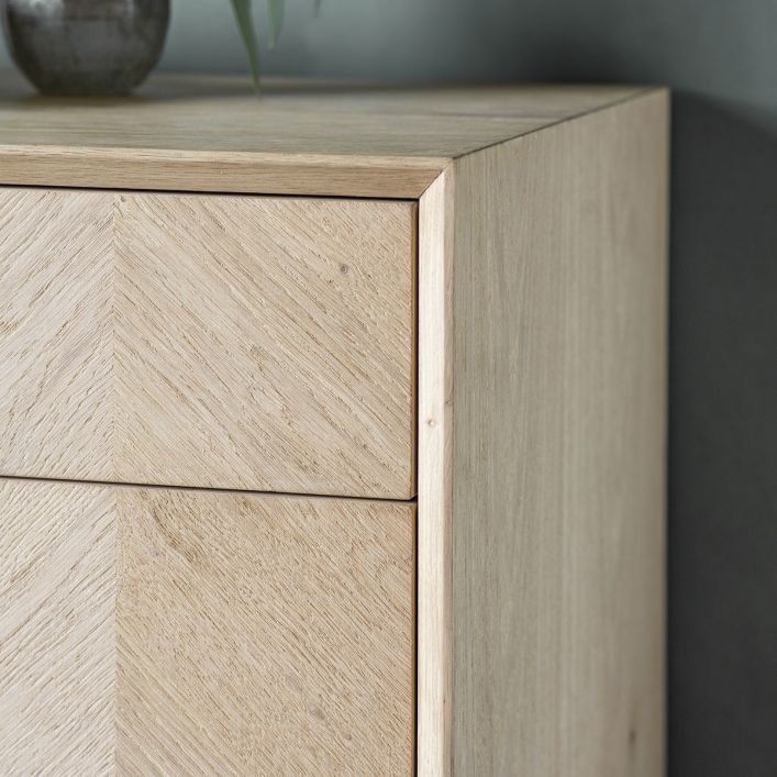 Oak Six Drawer Chest Luna