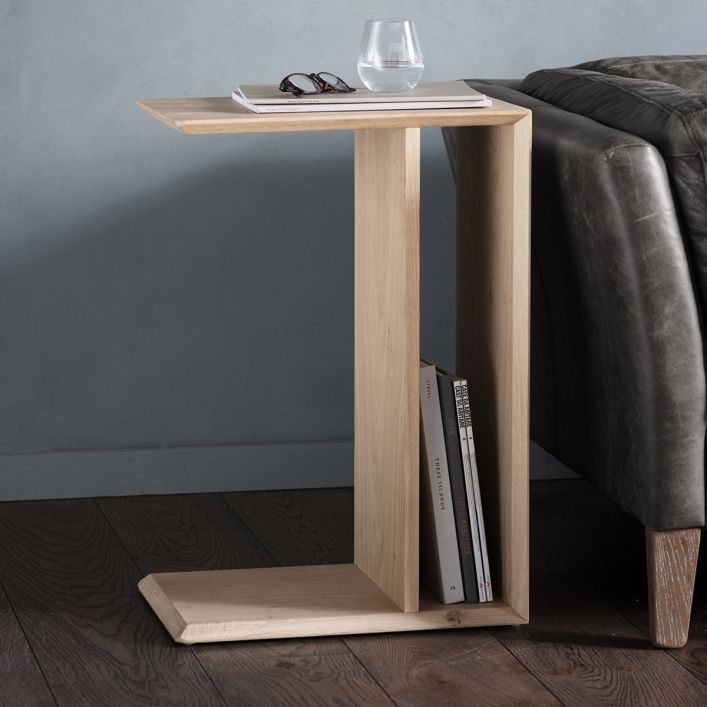 Super Oak Side Table Luna