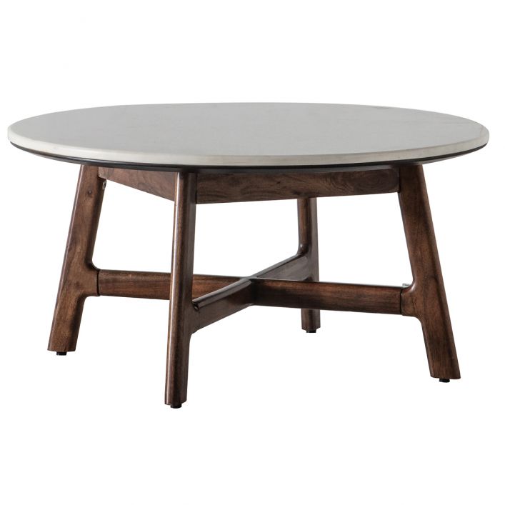 Round Marble Coffee Table Oden