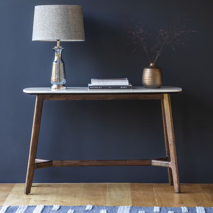 Oden Marble Top Console Table