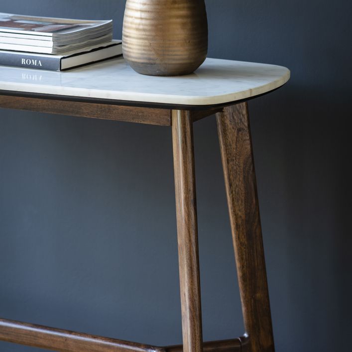 Oden Marble Top Console Table