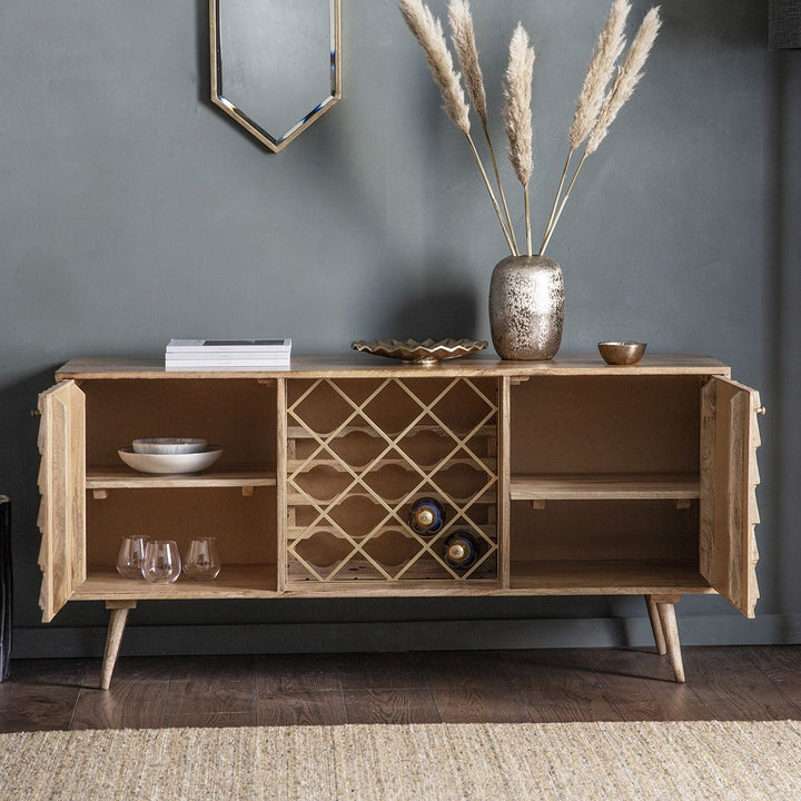 Wine Sideboard Burnt Wax Kaylin