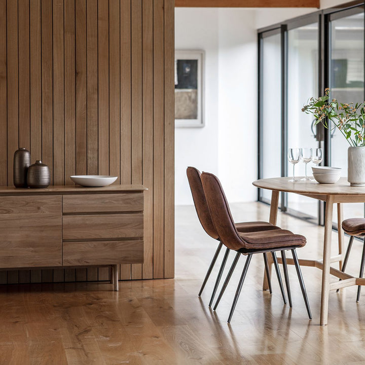 Braxton Light Oak Oval Dining Table