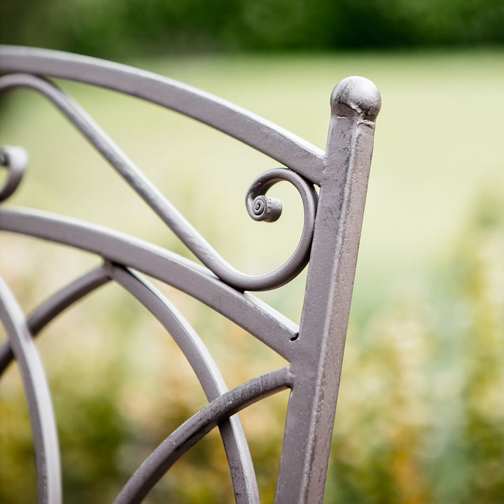 Metal Outdoor Bistro Set Brown Kinzie