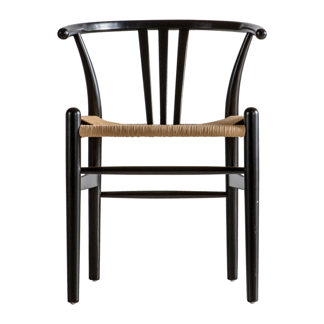 Black Dining Chair Set of 2 Carmelita