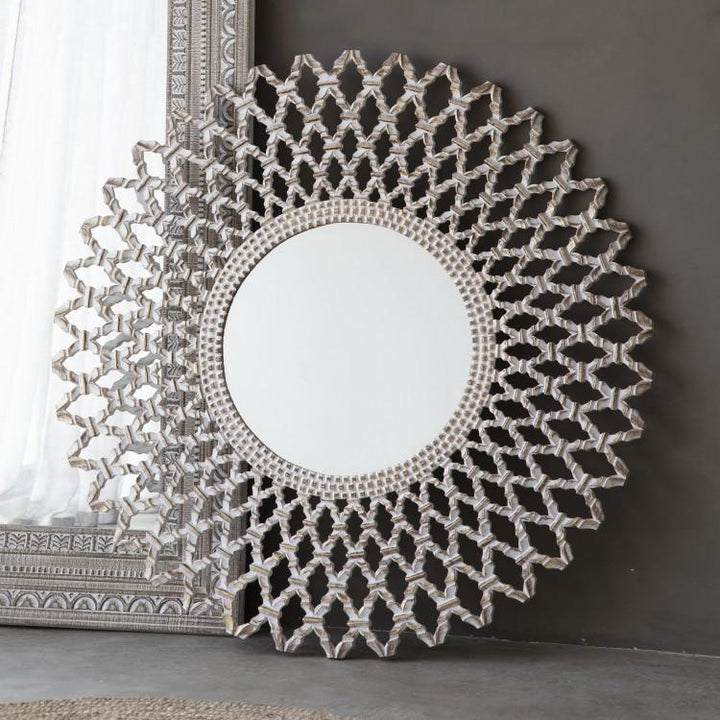 Wooden Carved Wall Mirror