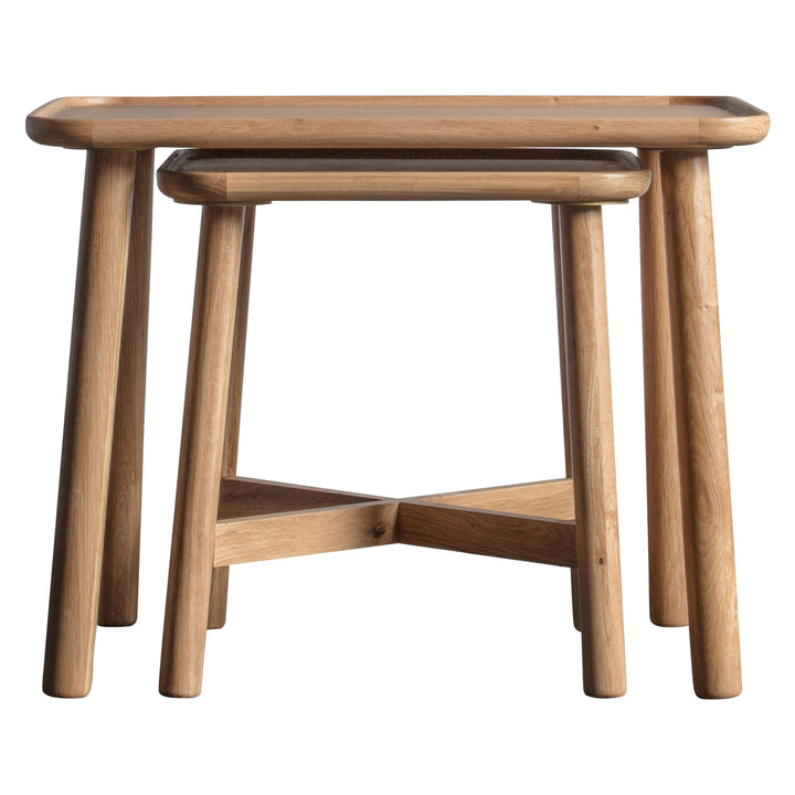 Nest of 2 Oak Tables Hennigan