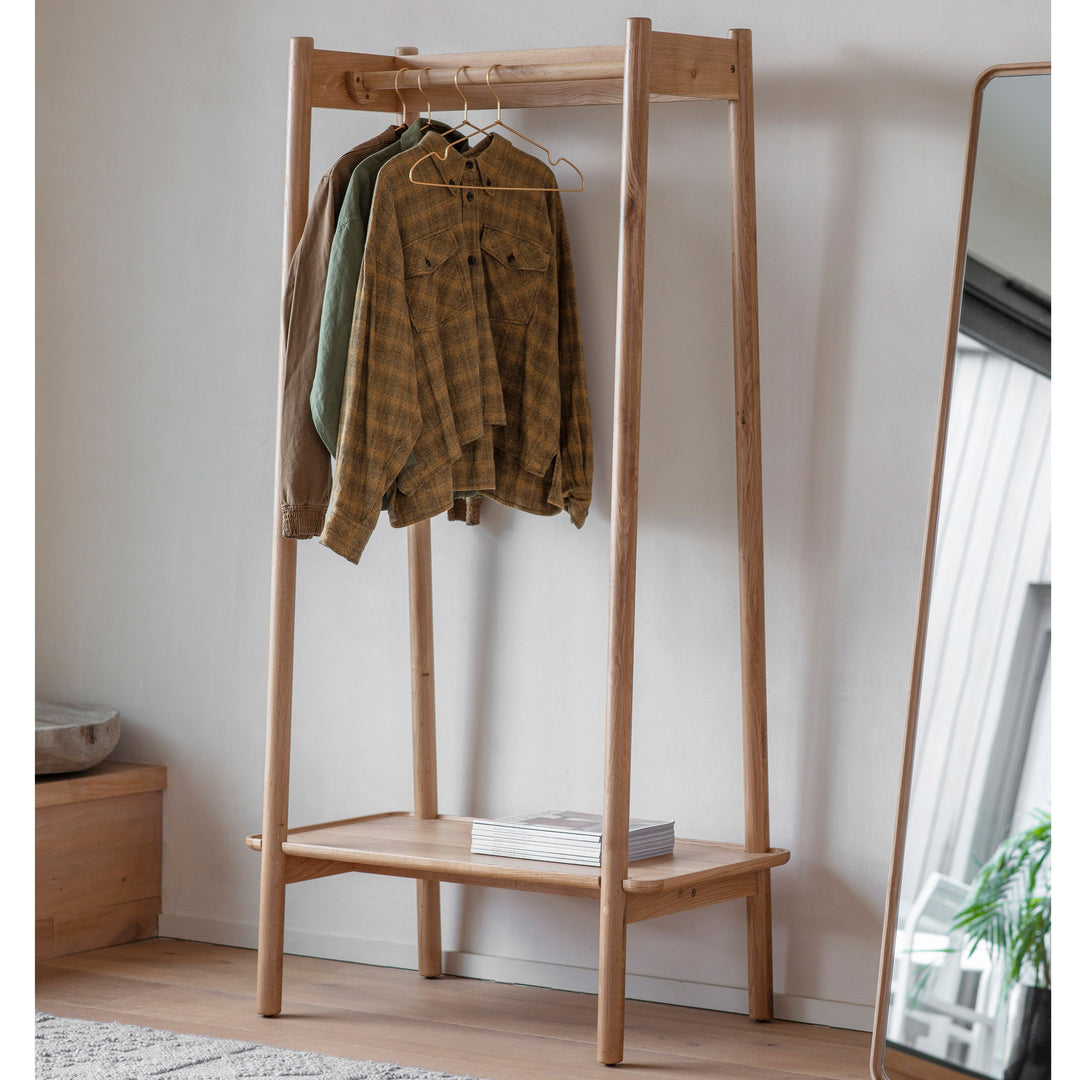 Open Wardrobe Oak Hennigan