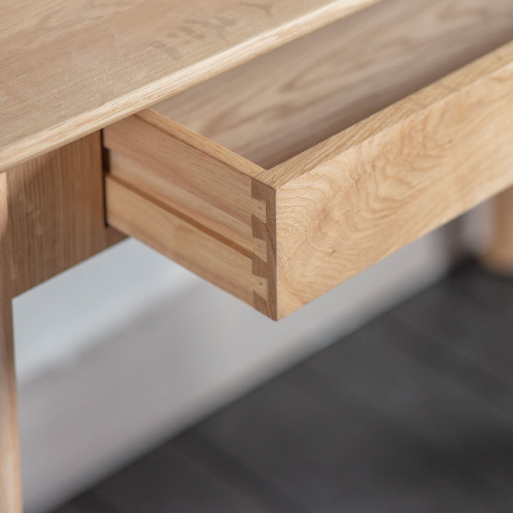 One Drawer Oak Desk Hennigan