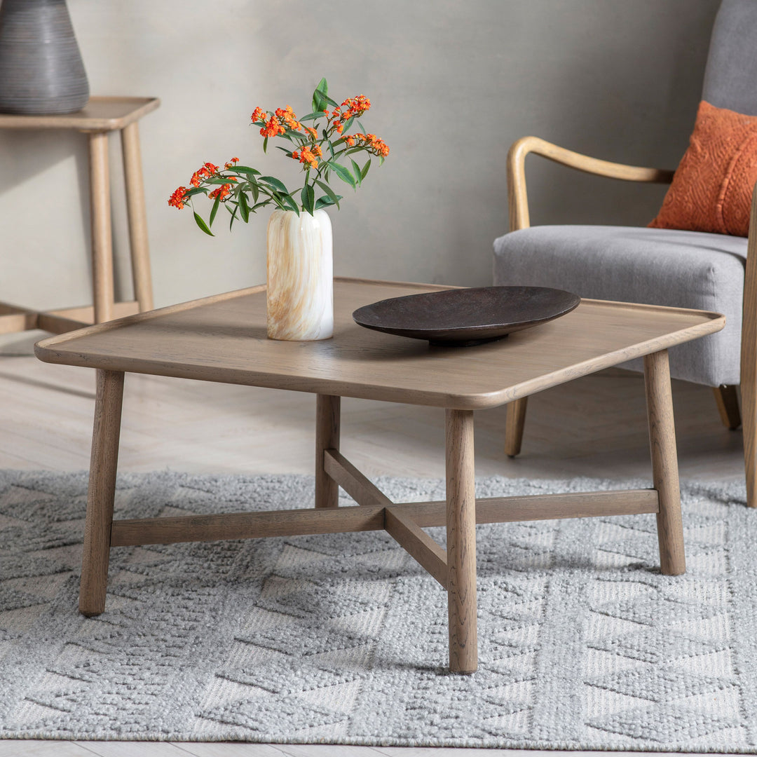 Square Coffee Table Grey Hennigan