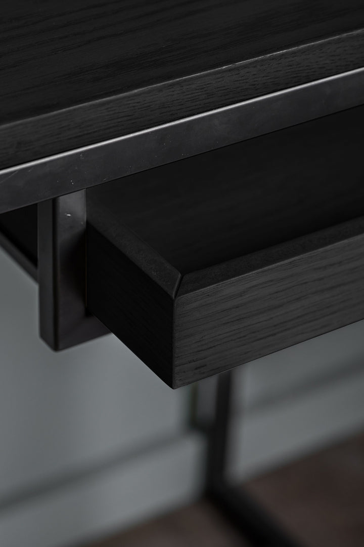 Desk Modern Oak Black Salina