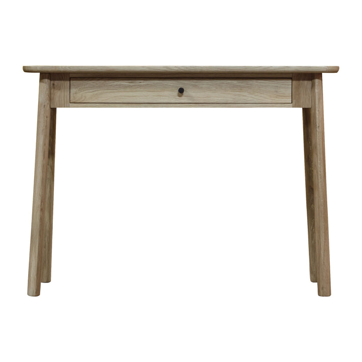 One Drawer Oak Desk Grey Hennigan