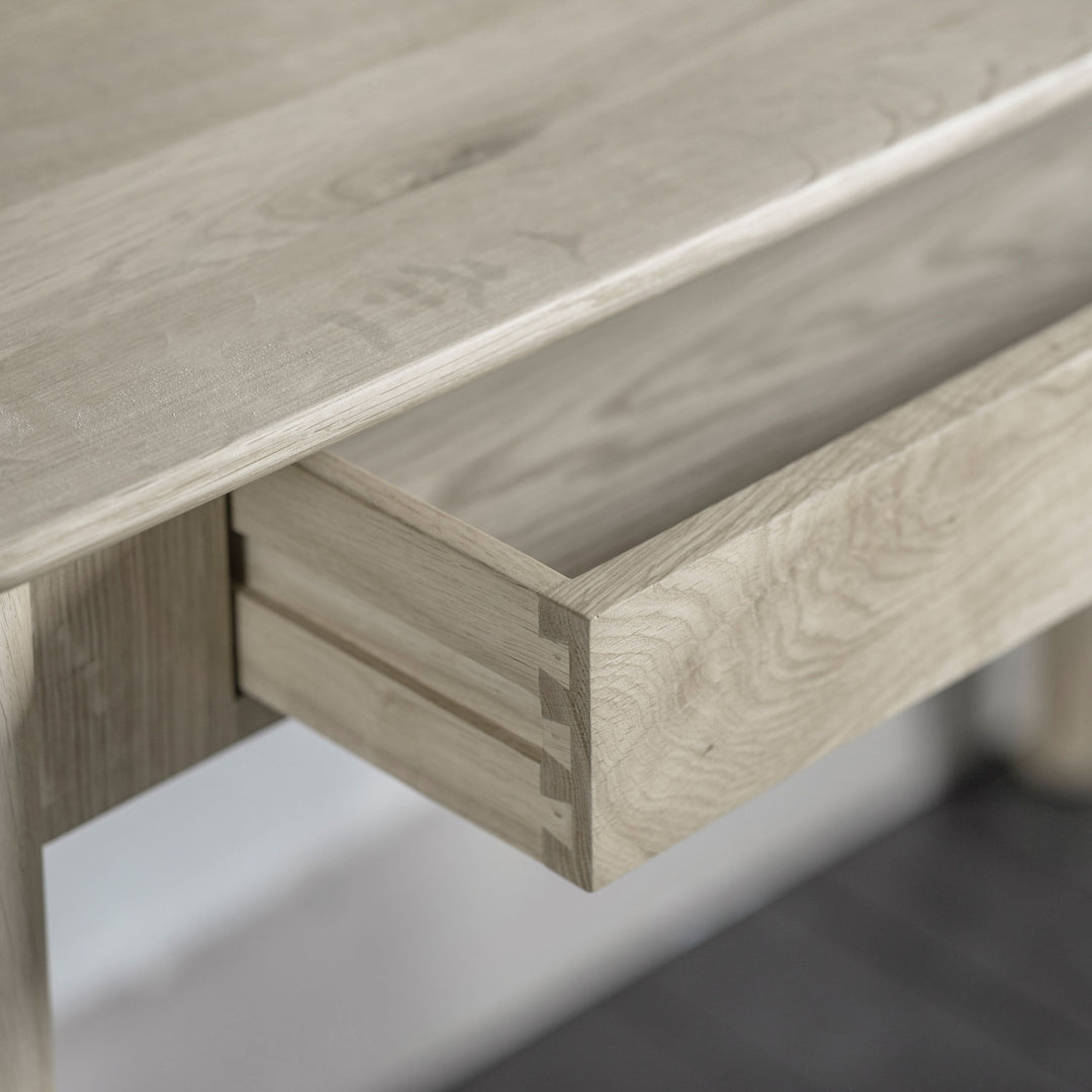 One Drawer Oak Desk Grey Hennigan