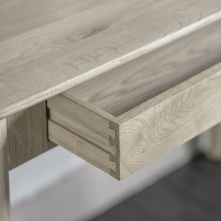 One Drawer Oak Desk Grey Hennigan