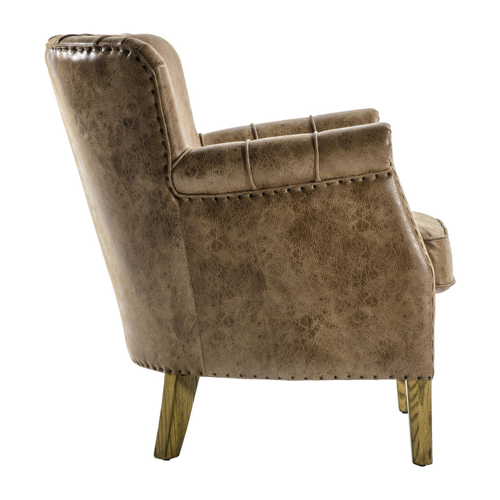 Armchair Brown Leather Killingly