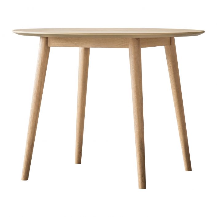 Round Oak Dining Table Luna