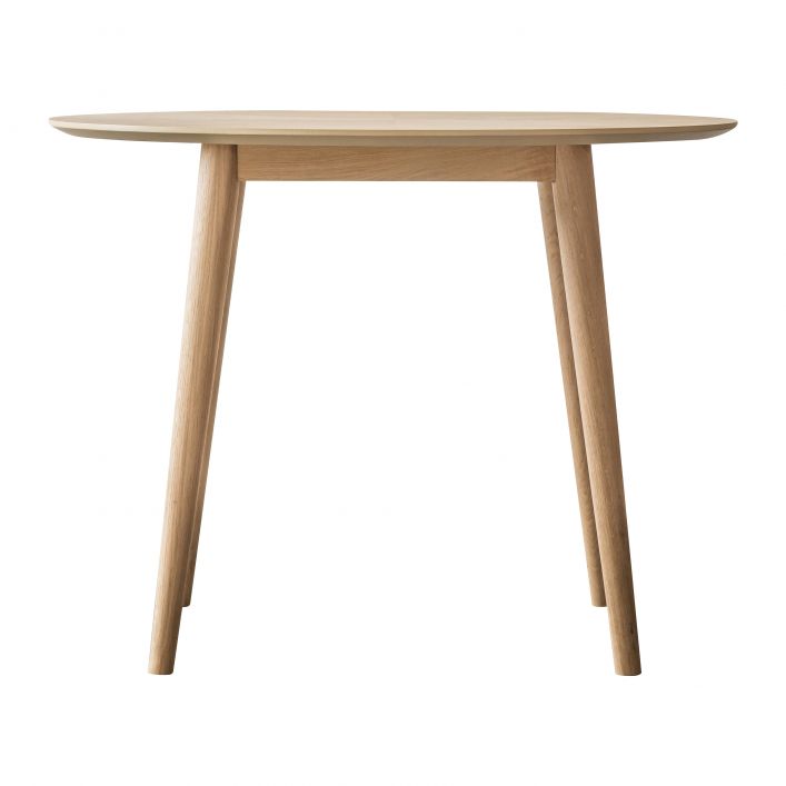 Round Oak Dining Table Luna