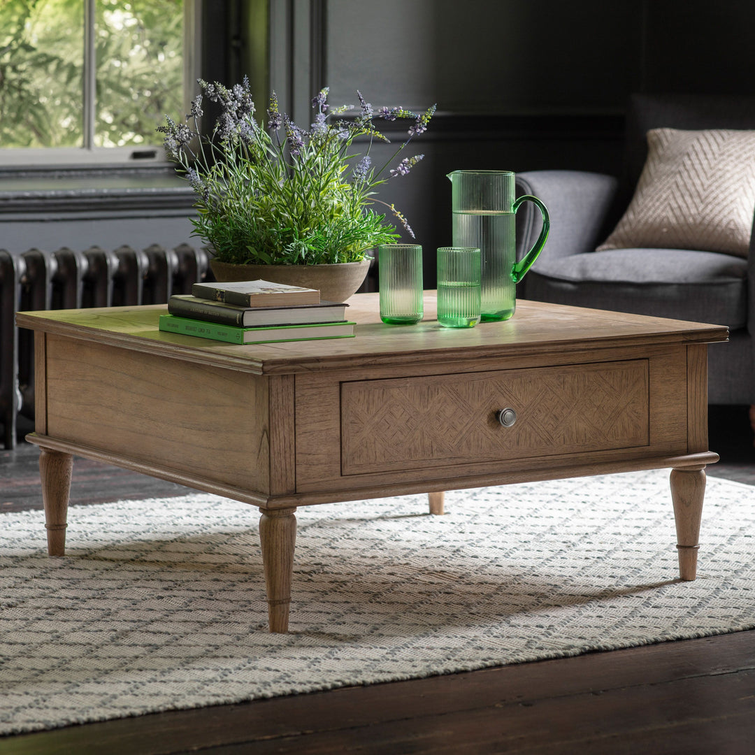 Square Two Drawer Coffee Table Gylla