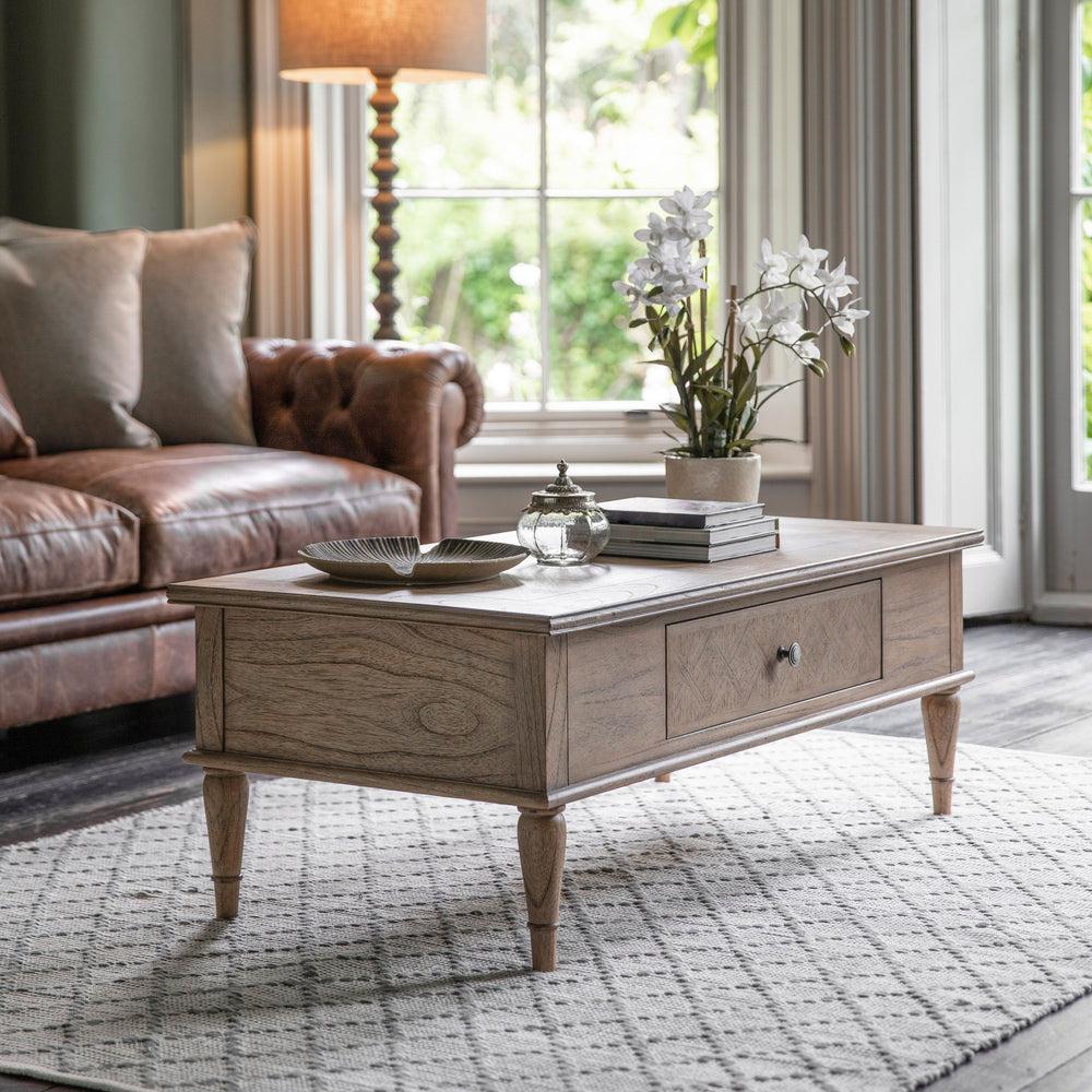 Mustique Push Drawer Coffee Table