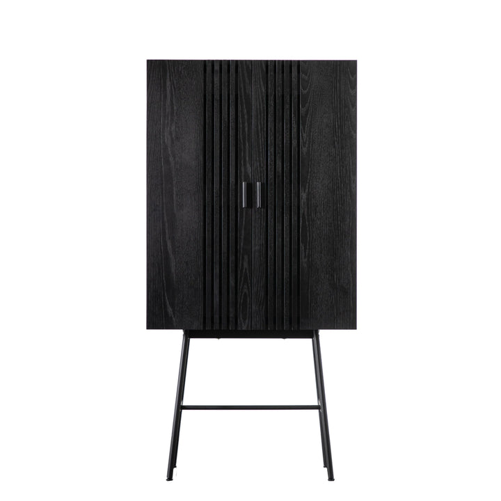 Drinks Cabinet Matt Black Janney