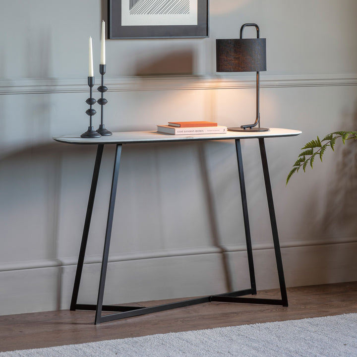 Console Table White Marble Daytwon