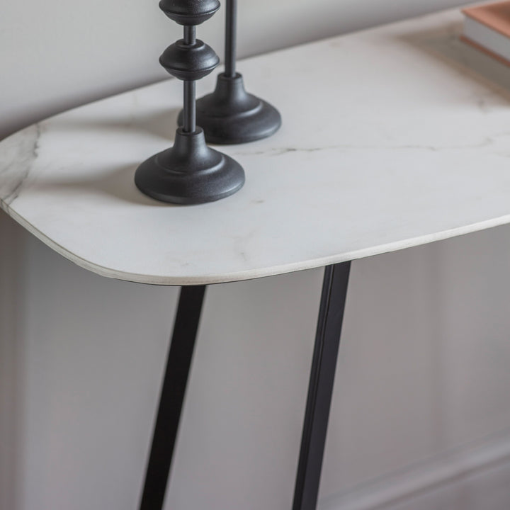 Console Table White Marble Daytwon