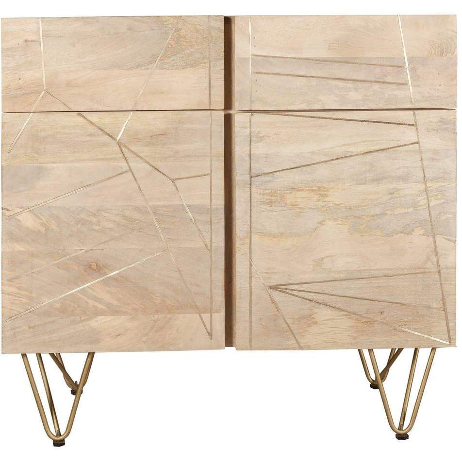 Light Gold 2 Door Medium Sideboard
