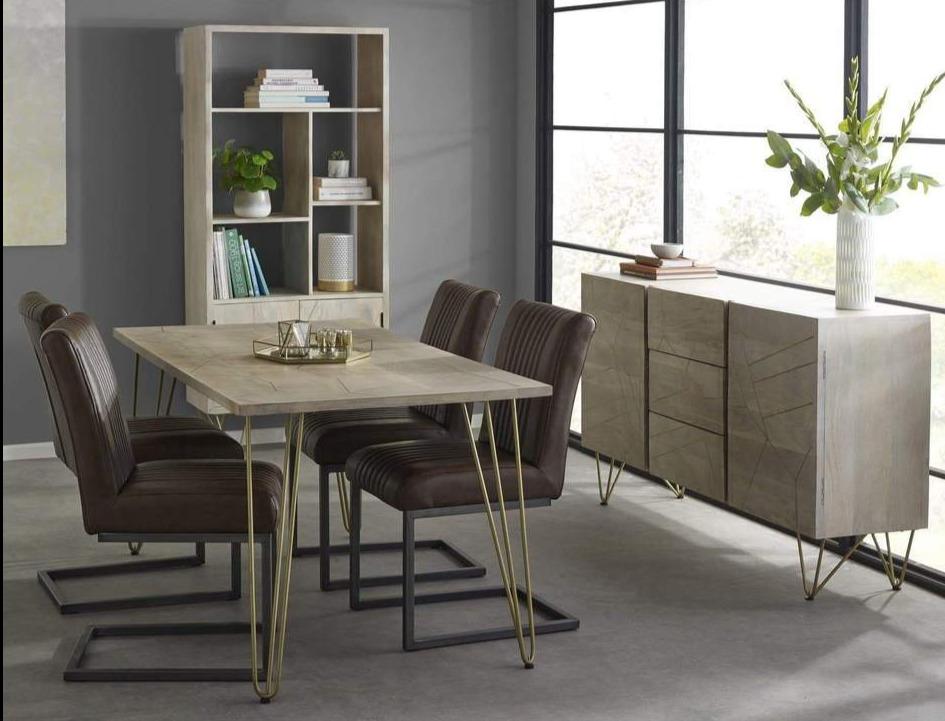 Light Gold Dining Table