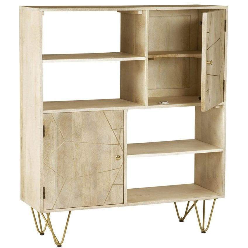 Light Gold Display Cabinet
