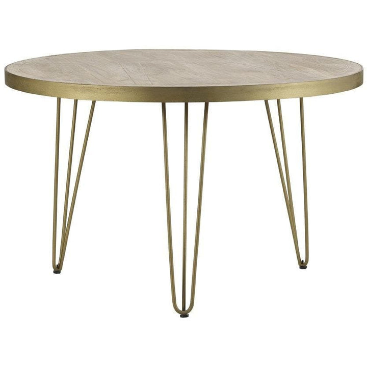 Light Gold Round Dining Table