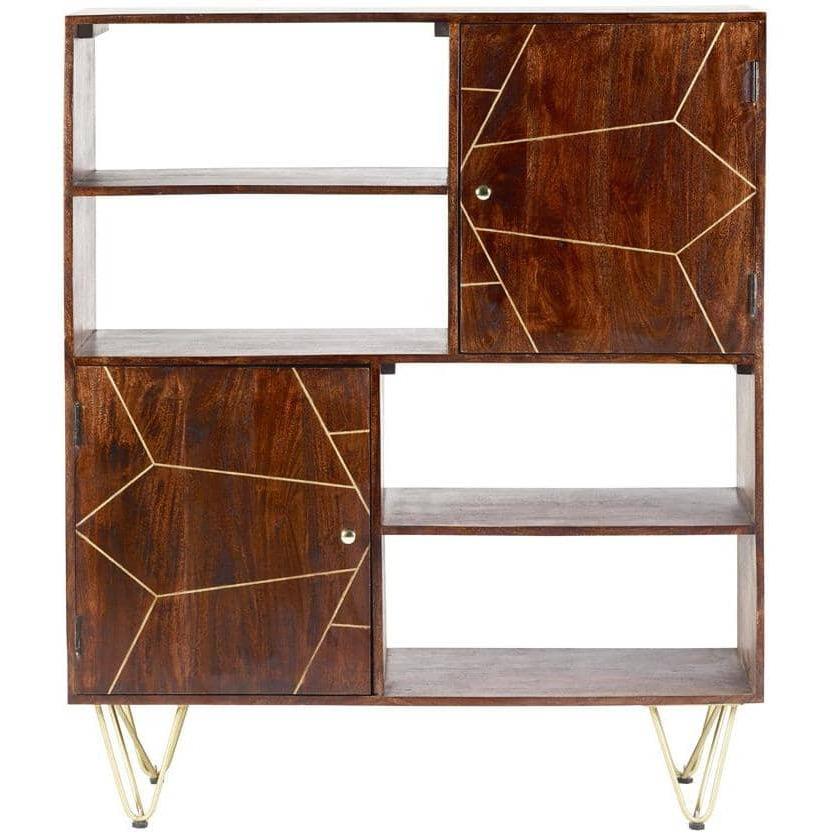 Dark Gold Display Cabinet