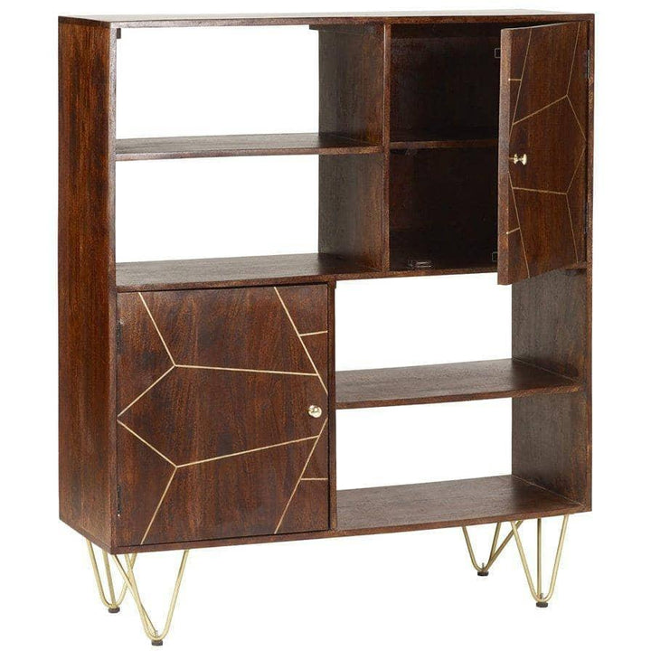 Dark Gold Display Cabinet