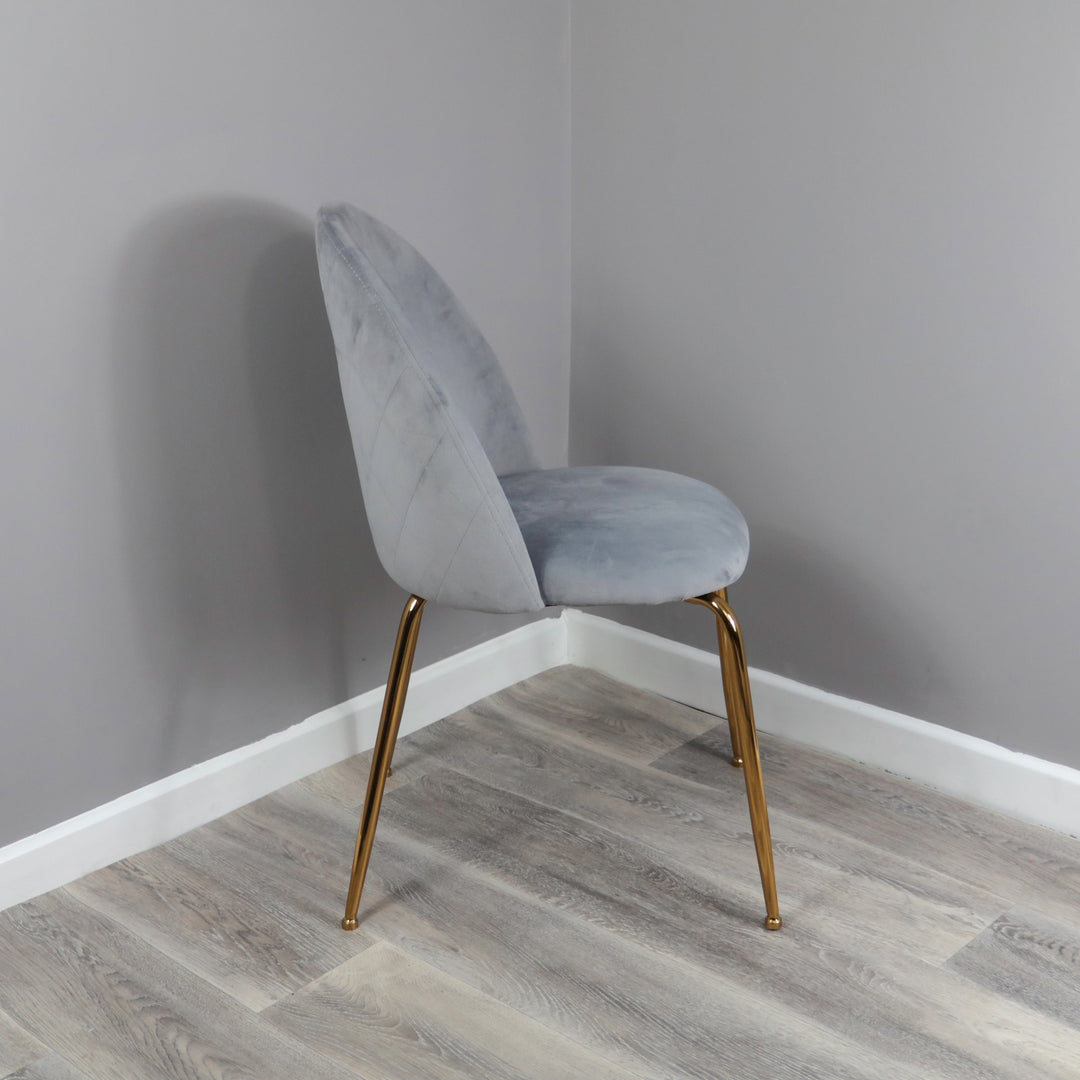 x2 Alina Velvet Dining Chair