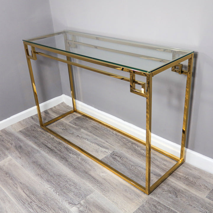 Augusta Gold Console Table