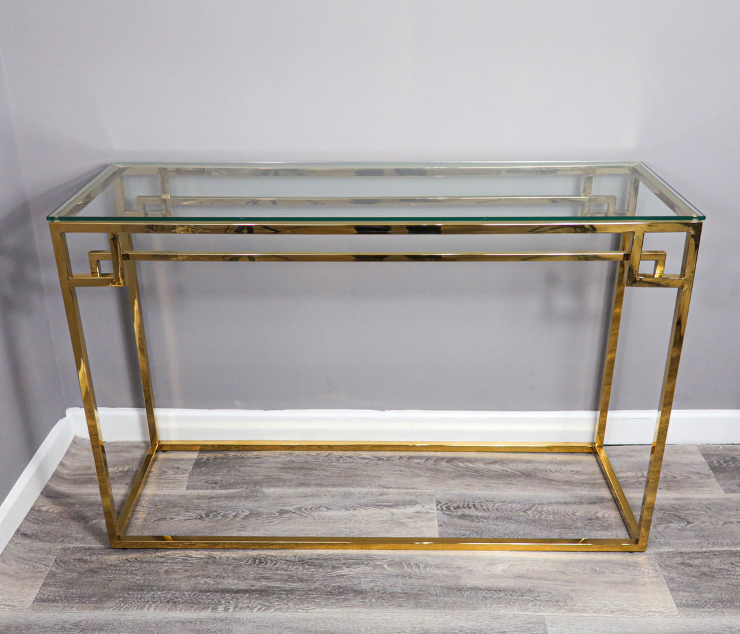 Augusta Gold Console Table