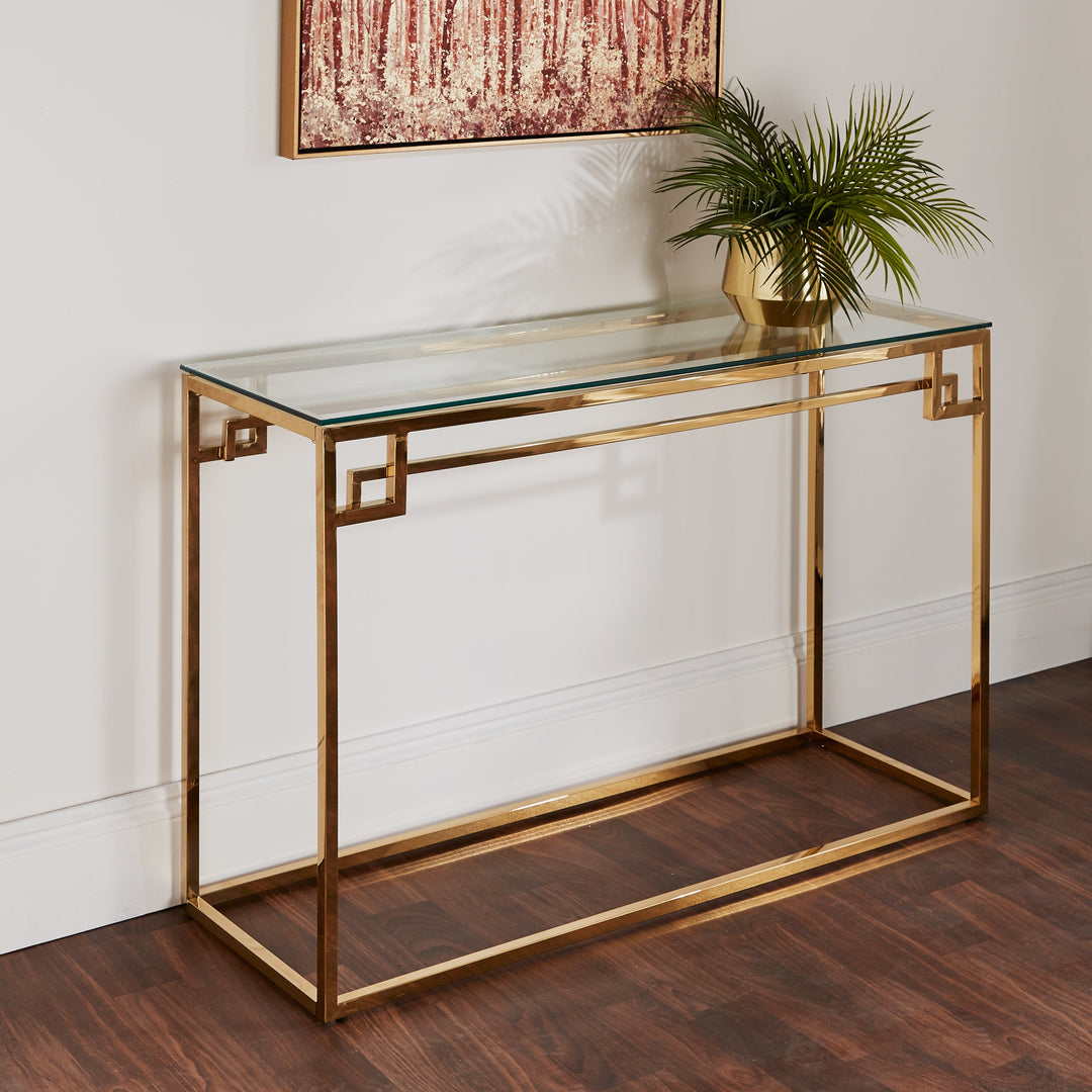 Augusta Gold Console Table